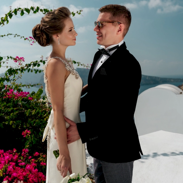 Lubov and Anton: свадьба на санторини, свадебное агентство Julia Veselova - Фото 57