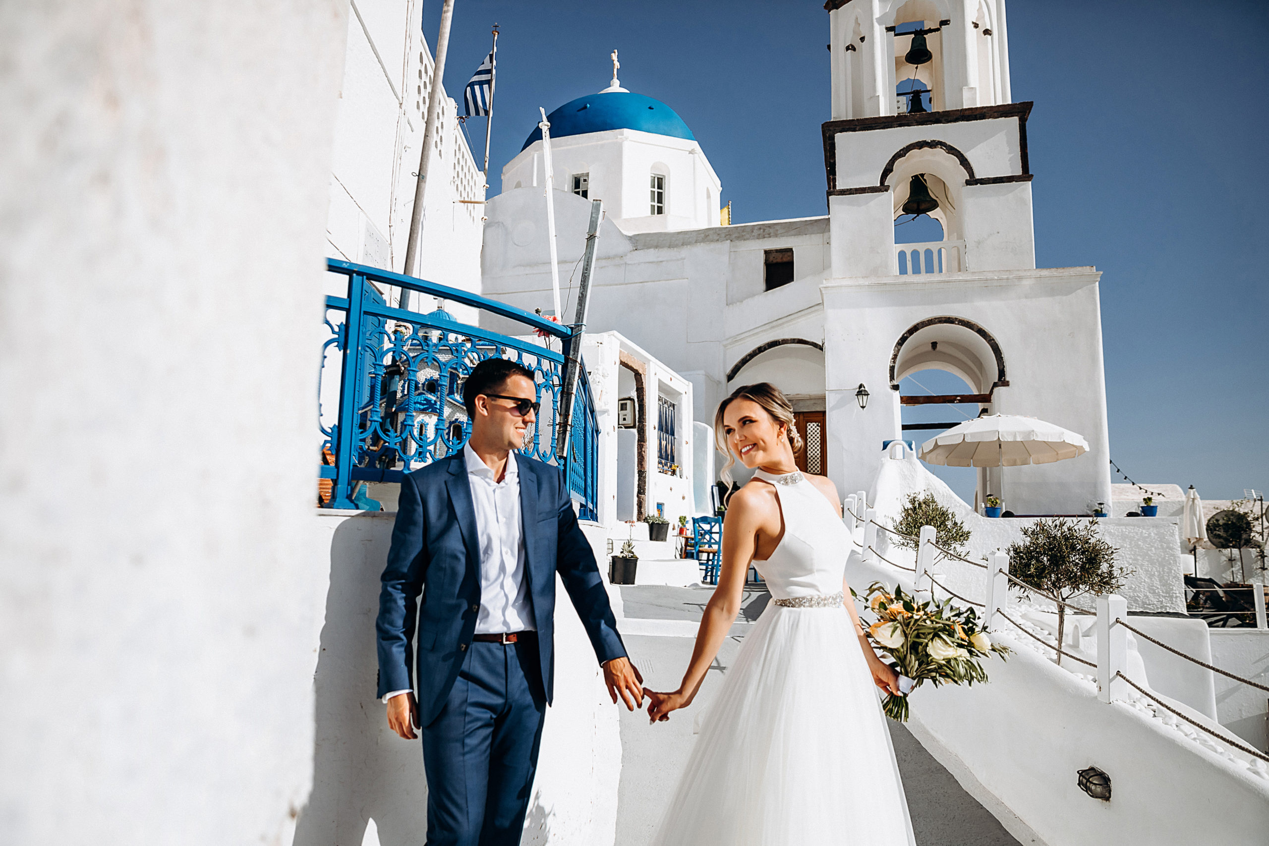 Anna & Jordan: свадьба на санторини, свадебное агентство Julia Veselova - Фото 6